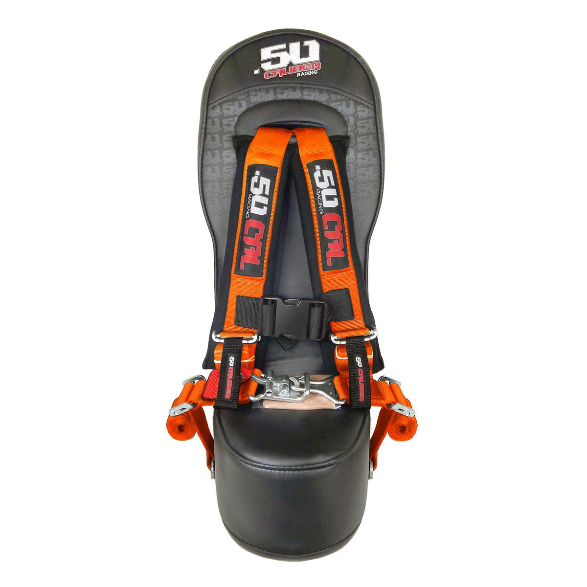 Blaze Orange | RZR XP900 Bump Seat with Racing Latch Style Harness - Orange Straps