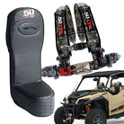 Carbon Camo | Polaris General Rear Bump Seat with Racing Latch Style Harness - Camouflage Straps