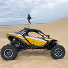 504 Maverick R Beadlock Wheels 6x139.7 | Can-Am Maverick R with black beadlock wheels installed – aggressive trail-ready look