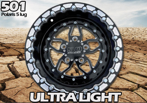 501 RZR Pro R Beadlock Wheels 5x114.3 | 50 Caliber Racing 501 15 inch Beadlock Wheels -  5x114.3 Pro R / Turbo R