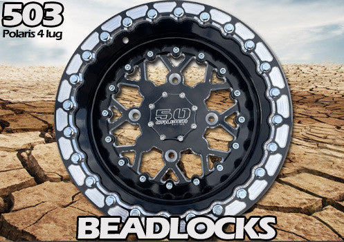 503 RZR XP 1000 Beadlock Wheels 4x156 | 50 Caliber 503 UTV Beadlock Wheels -  4x156 RZR General YXZ1000R