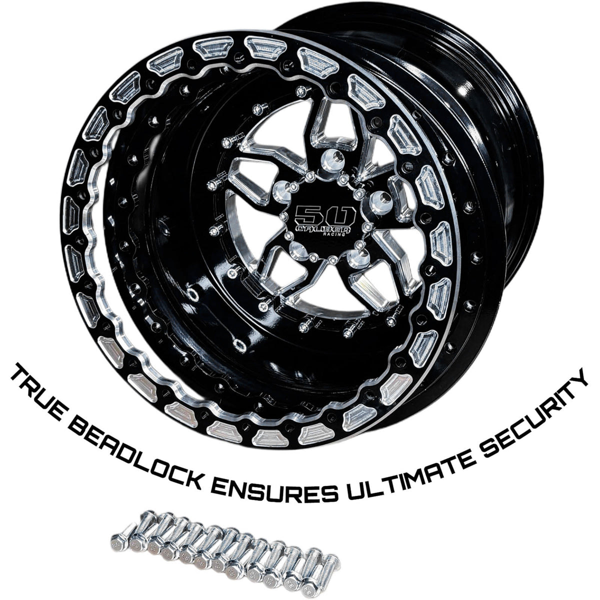 501 RZR Pro R Beadlock Wheels 5x114.3 | 50 Caliber Racing 501 15 inch Beadlock Wheels -  5x114.3 Pro R / Turbo R