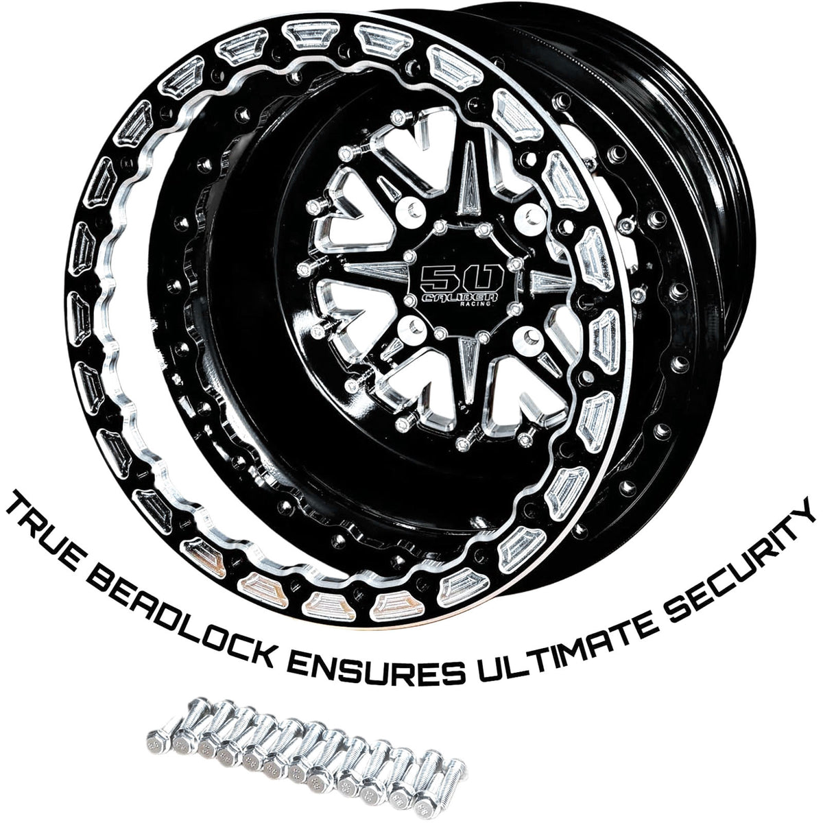 502 RZR XP 1000 Beadlock Wheels 4x156 | 50 Caliber Racing 502 Billet Aluminum Beadlock Wheel