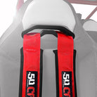 Harness Pass-Through Bezel for Polaris Seats | Polaris RZR harness pass through bezel installed in factory seat