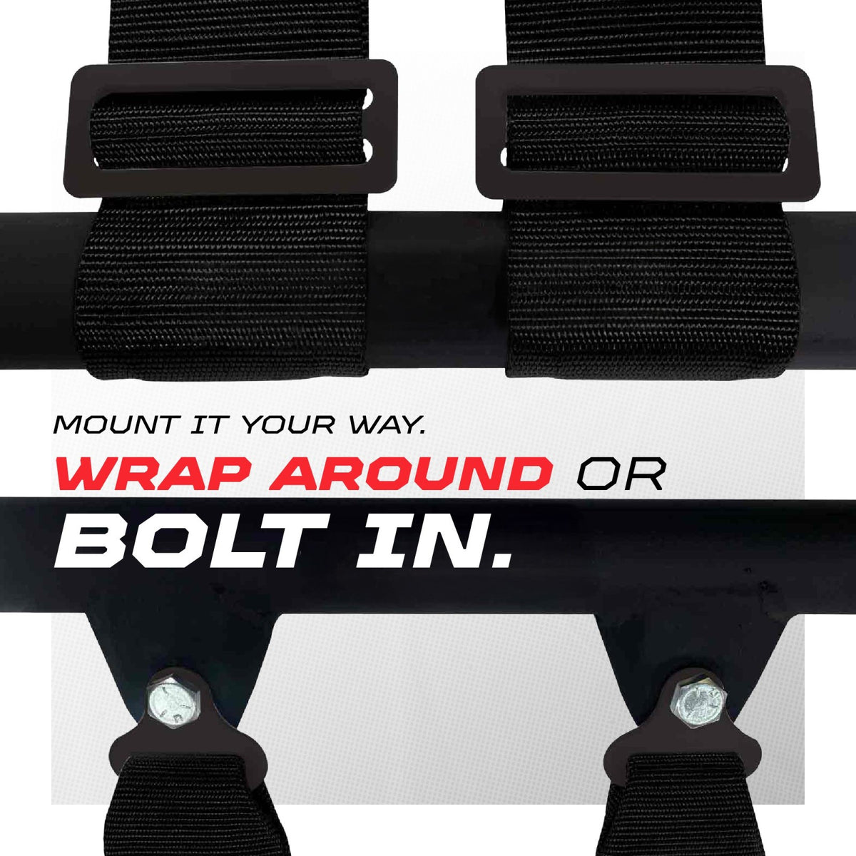 Stealth Black | Mount It Your Way – Wrap Around Cage or Bolt-In Ready