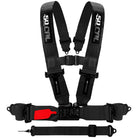 Stealth Black | Black SFI 16.1 5-point racing harness with standard 2" or 3" straps and steel hardware