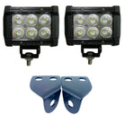  | A-Pillar Pod Light Mount Brackets for Polaris RZR Combo with 3" Pod Lights