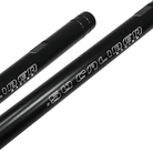 Black | can-am x3 billet radius rods black powder coat with cnc-engraved 50 caliber racing logo closeup