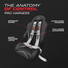 Ghost Gray | Anatomy of Control: padded shoulders, sternum strap, glove-friendly adjusters, latch quick release, Silver webbing