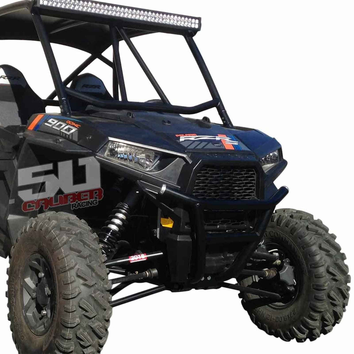 Polaris RZR XP 1000 Tubular Front Bumper 2014-2018 | Custom Tubular Front Bumper for Polaris RZR XP1000 with Light Bar Tabs and Powdercoat Finish