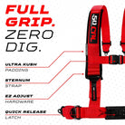 Rage Red | 50 Caliber Racing  Elite Series 4-Point UTV Harness Features – Rage Red