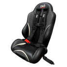 Stealth Black | 50 Caliber Racing  Elite Series 4-Point UTV Harness Installed on Bucket Seat - Stealth Black