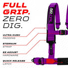 Violent Purple | 50 Caliber Racing  Elite Series 4-Point UTV Harness Features – Purple