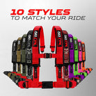 50 Caliber Racing Elite Series Race Latch 4-Point UTV  Harness Available in 10 Styles