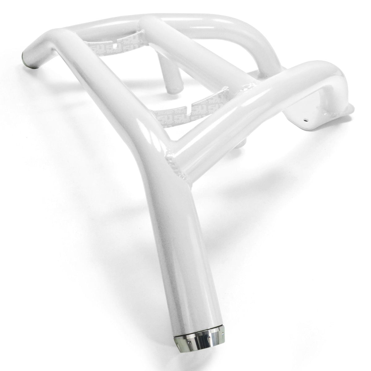 White | Custom Tubular Front Bumper for Polaris RZR XP1000 with Light Bar Tabs and Powdercoat Finish