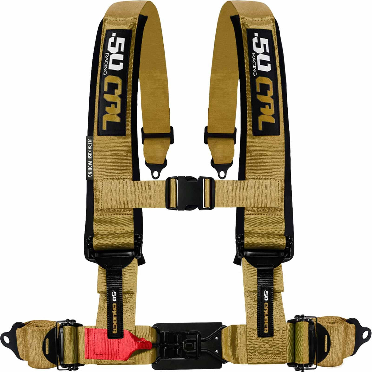 Baja Gold | 50 Caliber Racing  Elite Series 4-Point UTV Harness – Baja Gold