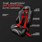 Rage Red | 50 Caliber Racing  Elite Series 4-Point UTV Harness Anatomy – Rage Red