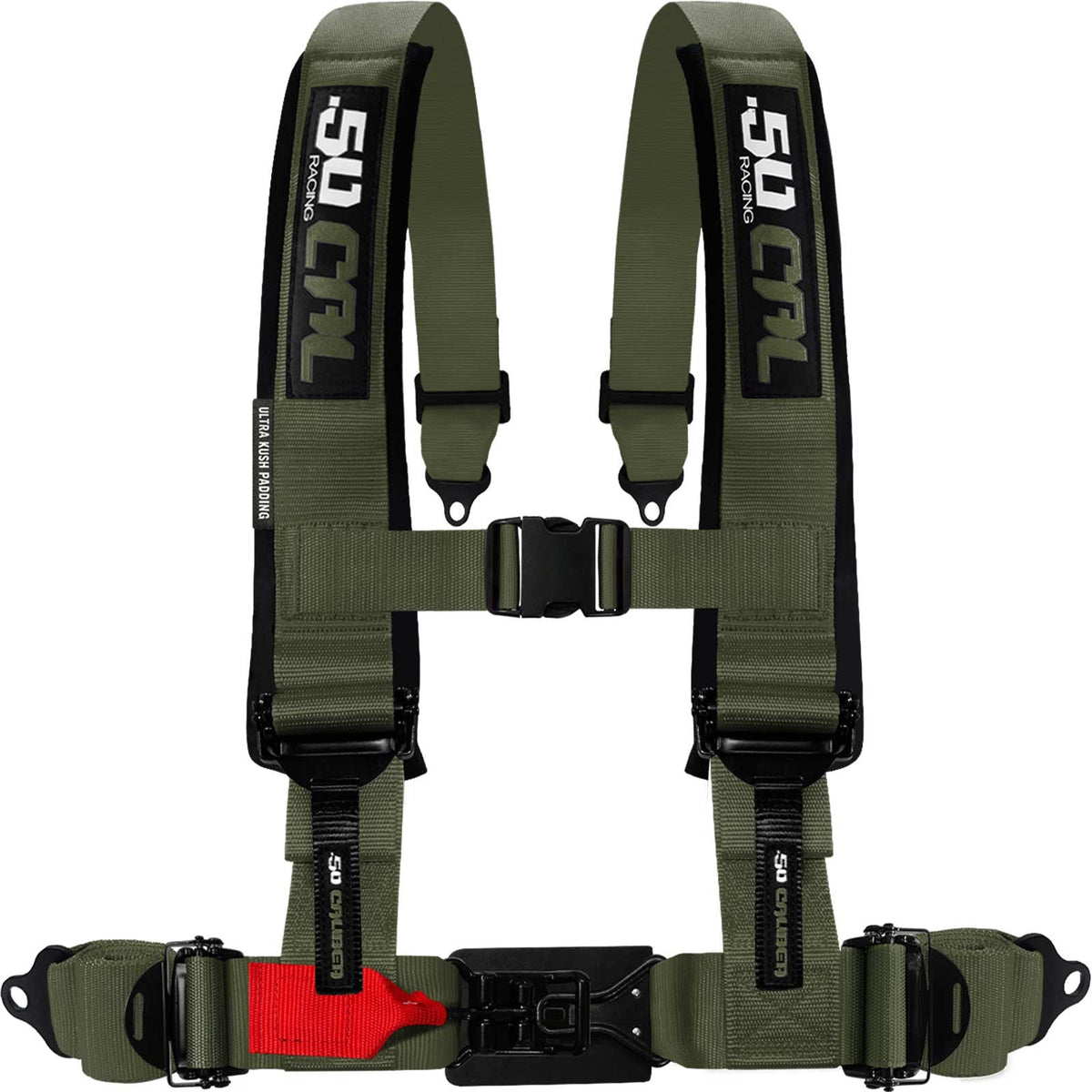 Recon Green | 50 Caliber Racing  Elite Series 4-Point UTV Harness – Recon Green