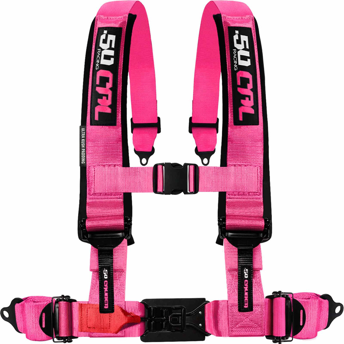 Nitro Pink | 50 Caliber Racing  Elite Series 4-Point UTV Harness – Nitro Pink | Cover Image