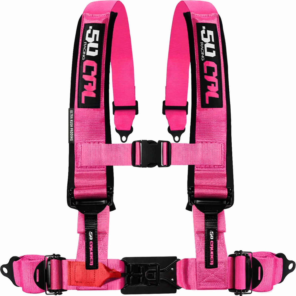 Nitro Pink | 50 Caliber Racing  Elite Series 4-Point UTV Harness – Nitro Pink | Cover Image