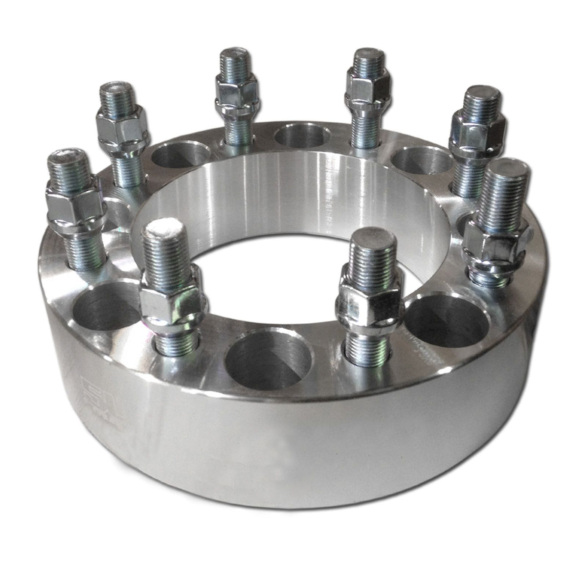 | 50 Caliber Racing Billet Aluminum Wheel Spacers - 8x170mm Bolt Pattern,  14x1.5 Studs - for Ford F250, F350 Super Duty Pickups