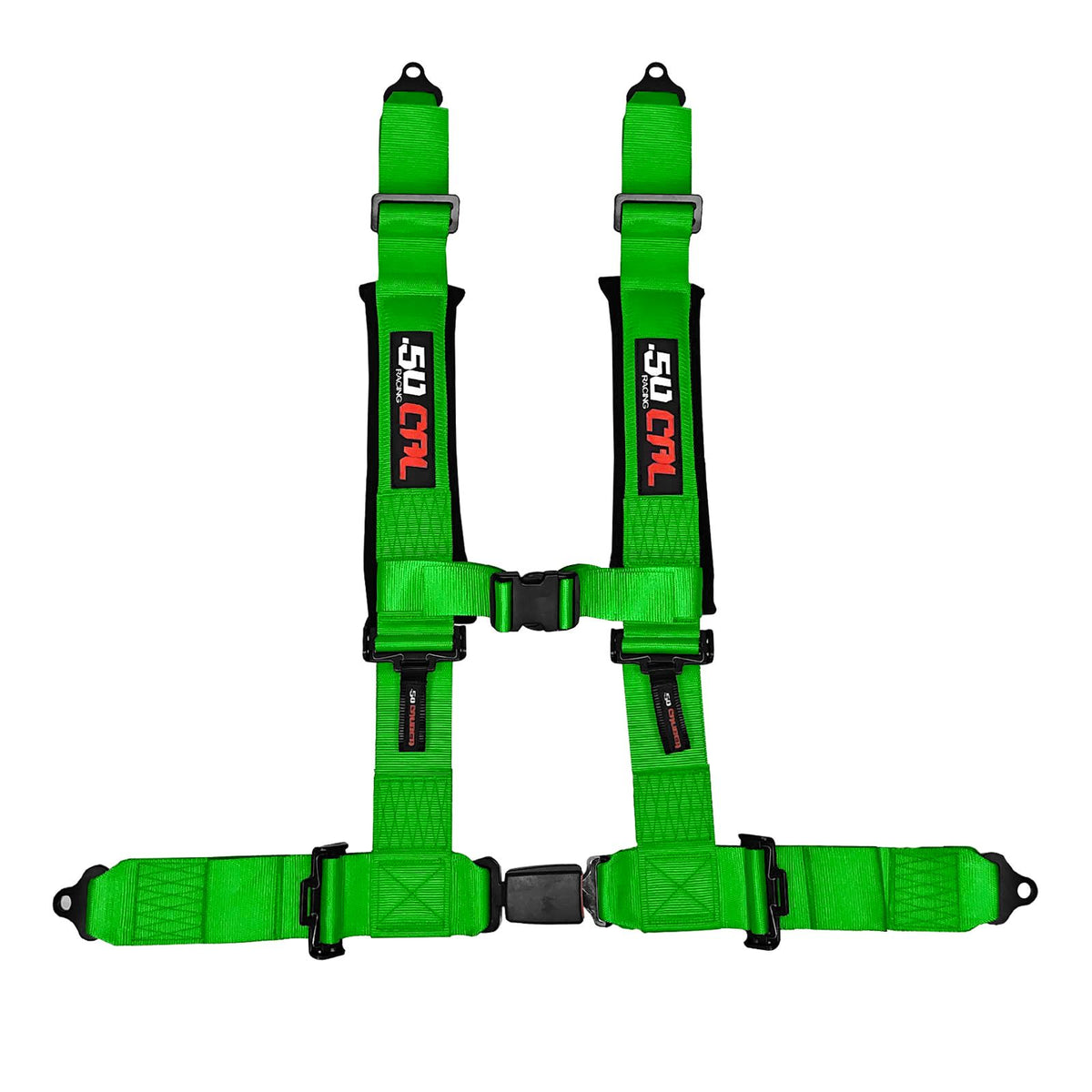 Venom Green | Green | 50 Caliber Racing Pro Series 4-point UTV harness product view Green