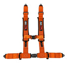 Blaze Orange | 50 Caliber Racing Pro Series 4-point UTV harness product view Orange