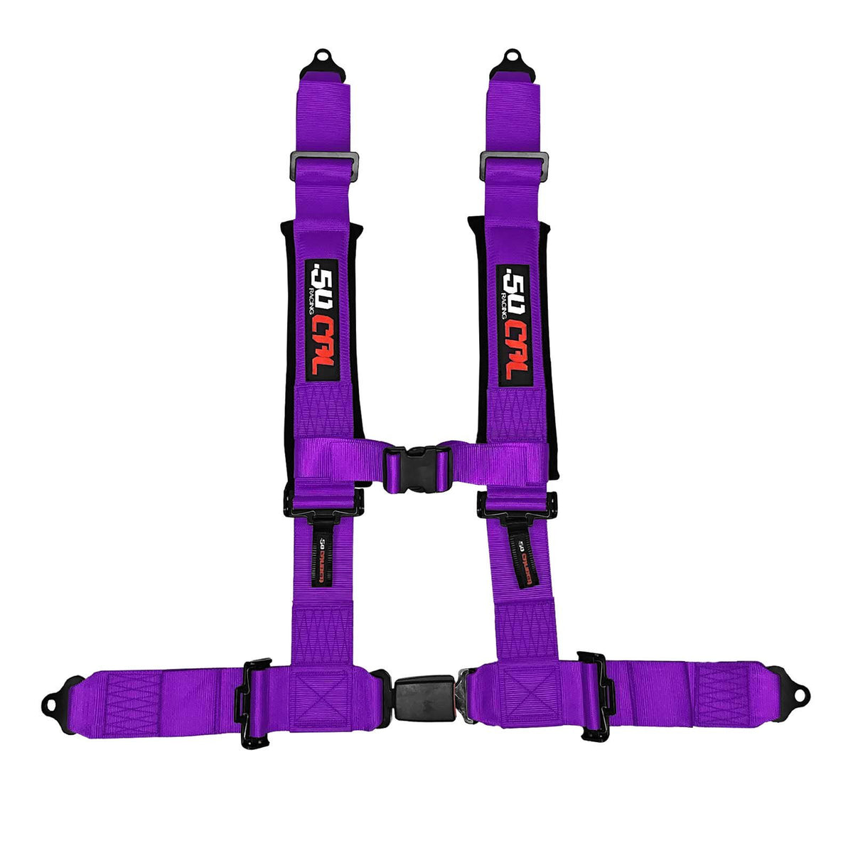 Purple | 50 Caliber Racing Pro Series 2-inch 4-point UTV harness product view Purple