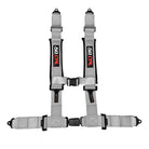 Ghost Gray | Silver | 50 Caliber Racing Pro Series 4-point UTV harness product view Silver