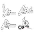 2" 4 Point UTV Harness Automotive Style Buckle Available in many colors