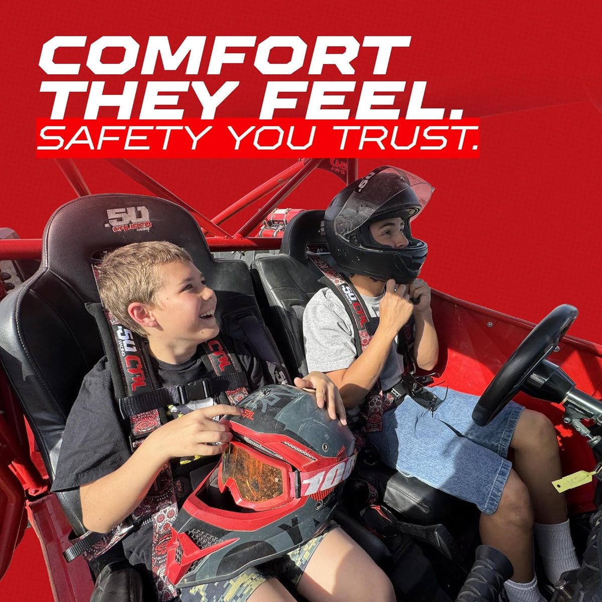 4 Point UTV Harness Pro Series Quick Lock | 50 Caliber Racing UTV and Off-Road Harnesses - Comfort they feel, safety you trust