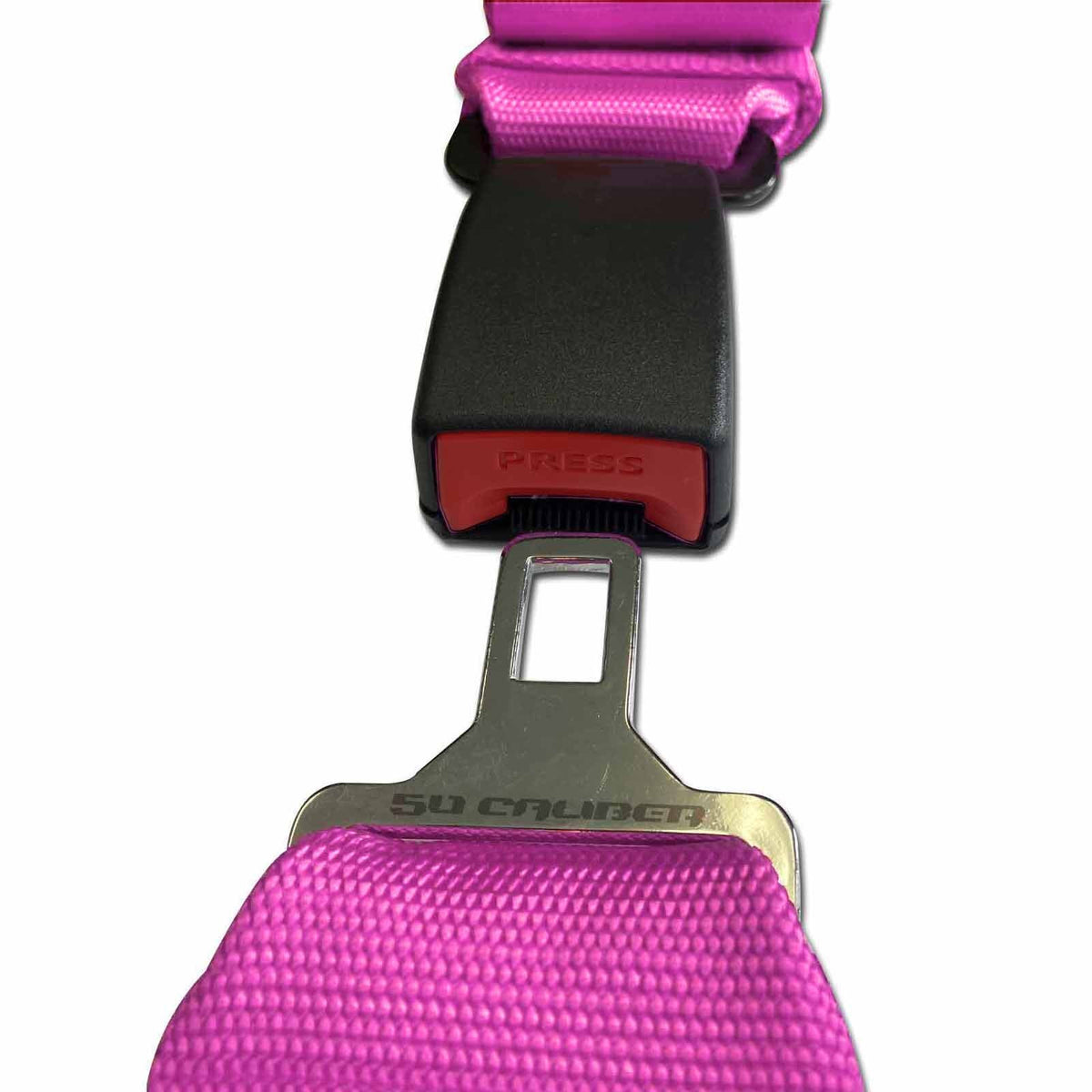 Rogue Pink | Pink | Quick Lock push button buckle detail on Pro Series UTV harness Pink