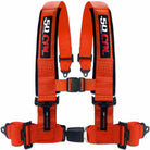 Blaze Orange | Orange | 50 Caliber Racing Pro Series 4-point UTV harness with Quick Lock push-button buckle in Orange
