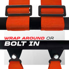 Blaze Orange | Pro Series UTV harness shoulder strap mounting options wrap-around or bolt-in Orange