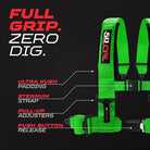 Venom Green | Green | Green 50 Caliber Racing Pro Series UTV harness. Full Grip Zero Dig.
