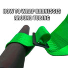 Venom Green | Green | How to wrap Green Pro Series UTV harness around roll cage tubing Green