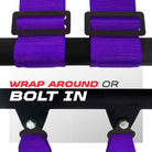 Purple | Pro Series UTV harness shoulder strap mounting options wrap-around or bolt-in Purple