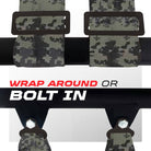 Carbon Camo | Digital Camo | Pro Series UTV harness shoulder strap mounting options wrap-around or bolt-in Camo