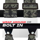 Carbon Camo | Pro Series UTV harness shoulder strap mounting options wrap-around or bolt-in Camo