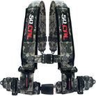 Carbon Camo | 50 Caliber Racing Pro Series 4-point UTV harness with Quick Lock push-button buckle in Camo
