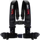 Stealth Black | 50 Caliber Racing Pro Series 4-point UTV harness with Quick Lock push-button buckle in Black