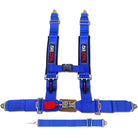 Nitro Blue | Blue | blue 5 point utv harness laid flat with premium webbing and hardware