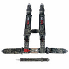 Carbon Camo | Digital Camo | digital camo 5 point utv harness laid flat showing premium webbing