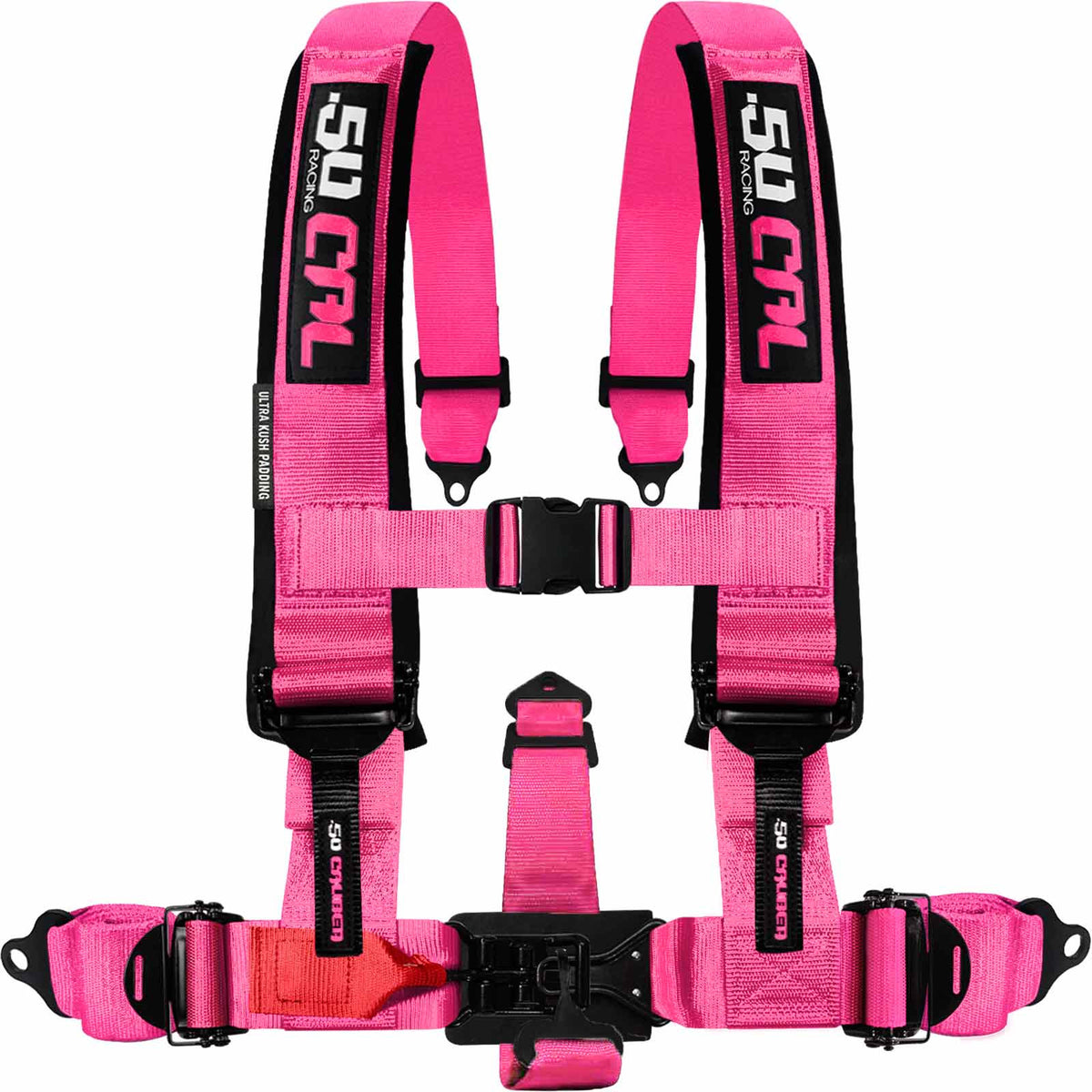 Nitro Pink | 50 Caliber Racing Elite Series Nitro Pink 5 Point UTV Harness Premium Off Road Safety