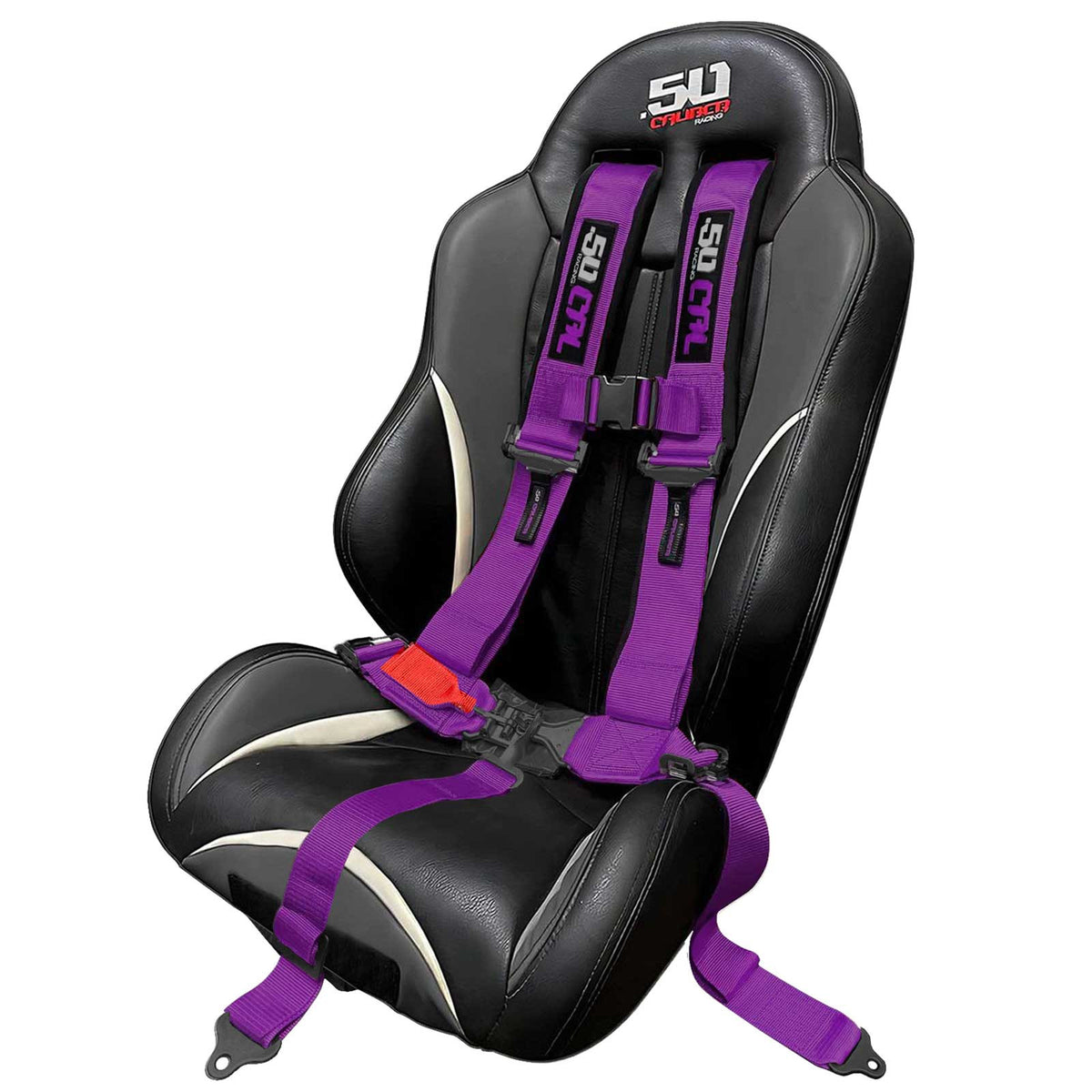 Violent Purple | Violent Purple 5 Point UTV Harness Bucket Seat Fitment and Installed Style