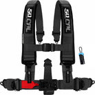 Stealth Black | 50 Caliber Racing Elite Series Stealth Black 5-Point UTV Harness for Polaris RZR & Can Am Maverick w/ Bypass Plug
