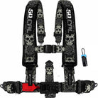 Black Sugar Skull | 50 Caliber Racing Elite Series Black Sugar Skull 5-Point UTV Harness for Polaris RZR & Can Am Maverick w/ Bypass Plug