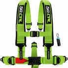 Toxic Lime | 50 Caliber Racing Elite Series Toxic Lime 5-Point UTV Harness for Polaris RZR & Can Am Maverick w/ Bypass Plug