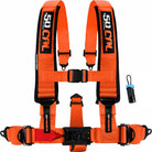 Fury Orange | 50 Caliber Racing Elite Series Fury Orange 5-Point UTV Harness for Polaris RZR & Can Am Maverick w/ Bypass Plug