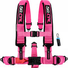 Nitro Pink | 50 Caliber Racing Elite Series Nitro Pink 5-Point UTV Harness for Polaris RZR & Can Am Maverick w/ Bypass Plug